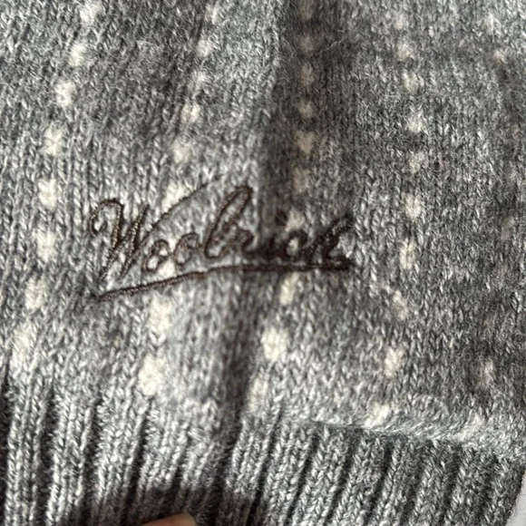 NWT Woolrich XL Fairisle Knit Henley Wool Blend Sweater Dress - Picture 7 of 7